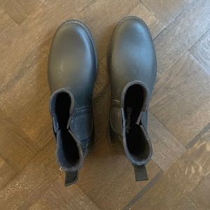 Madewell Chelsea rubber ankle boots